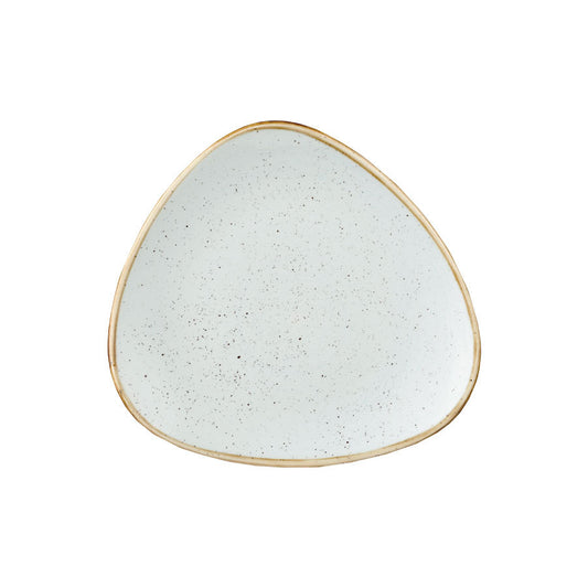 Churchill Stonecast Vitrified Porcelain Duck Egg Blue Triangular Plate 31.1cm Pack of 6