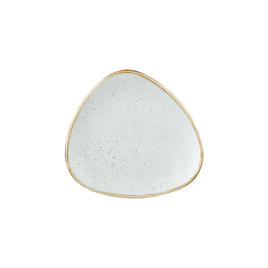 Churchill Stonecast Vitrified Porcelain Duck Egg Blue Triangular Plate 22.9cm Pack of 12