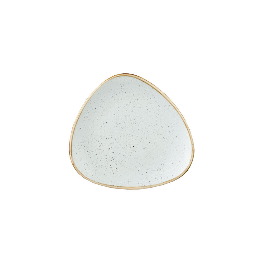 Churchill Stonecast Vitrified Porcelain Duck Egg Blue Triangular Plate 19.2cm Pack of 12