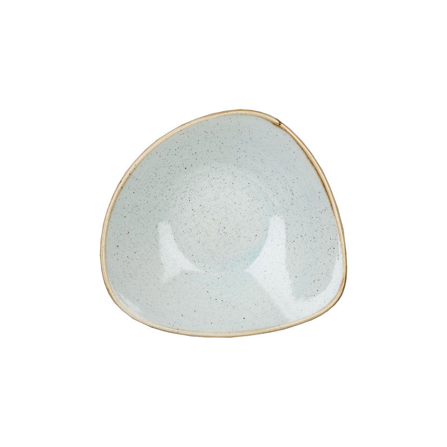 Churchill Stonecast Vitrified Porcelain Duck Egg Blue Triangular Bowl 23.5cm 60cl 21.1oz Pack of 12