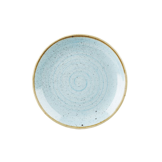 Churchill Stonecast Vitrified Porcelain Duck Egg Blue Round Coupe Plate 28.8cm Pack of 12