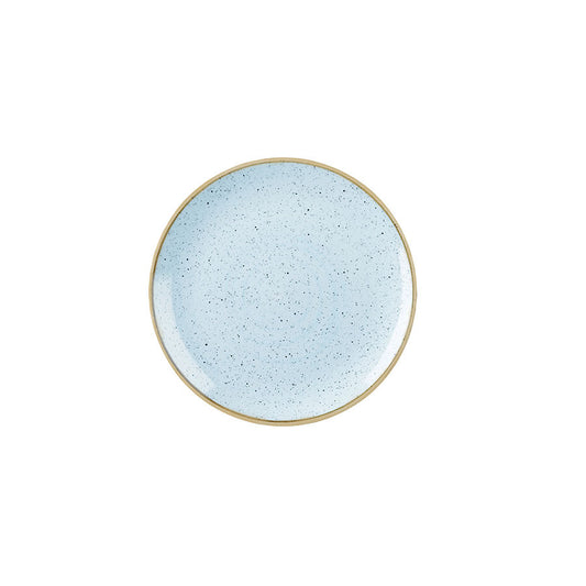 Churchill Stonecast Vitrified Porcelain Duck Egg Blue Round Coupe Plate 21.7cm Pack of 12