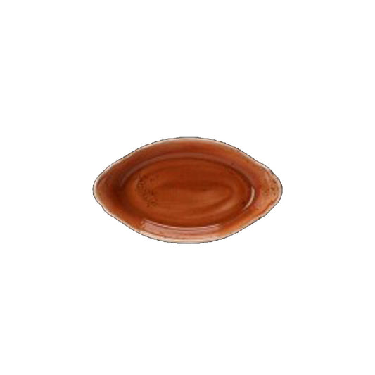 Steelite Craft Vitrified Porcelain Terracotta No2 Eared Dish 24.5x13.5 Pack of 24