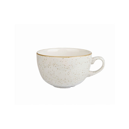 Churchill Stonecast Vitrified Porcelain Barley White Cappuccino Cup 34cl 12oz Pack of 12