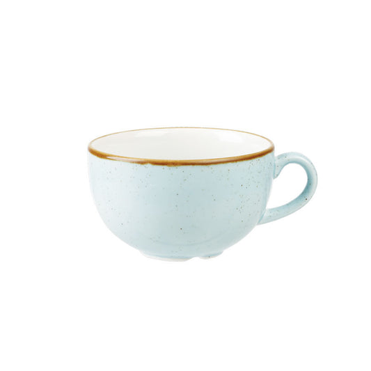 Churchill Stonecast Vitrified Porcelain Duck Egg Blue Cappuccino Cup 46cl 16oz Pack of 6