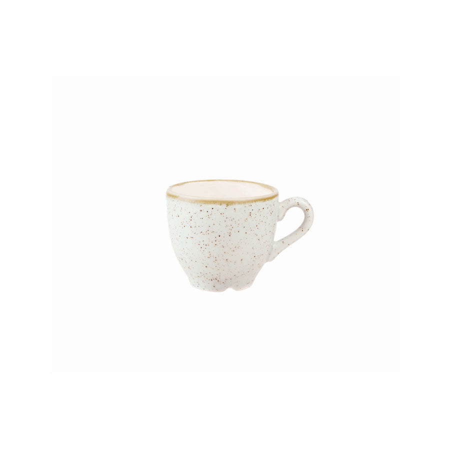 Churchill Stonecast Vitrified Porcelain Barley White Espresso Cup 10cl 3oz Pack of 12