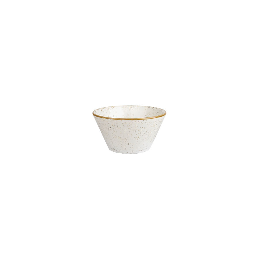 Churchill Stonecast Vitrified Porcelain Barley White Round Sauce Dish 8x4cm 9cl 3oz Pack of 12