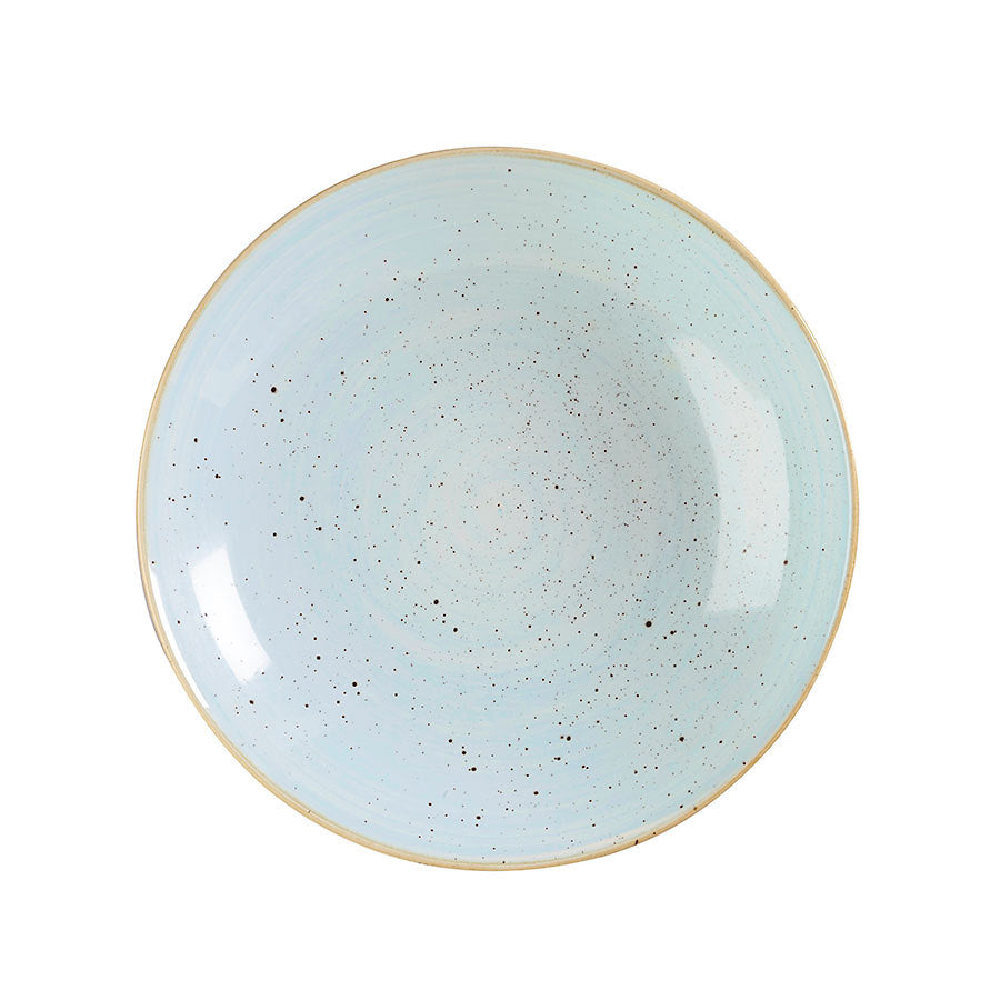 Churchill Stonecast Vitrified Porcelain Duck Egg Blue Round Coupe Bowl 31x4.4cm 240cl 84.5oz Pack of 6