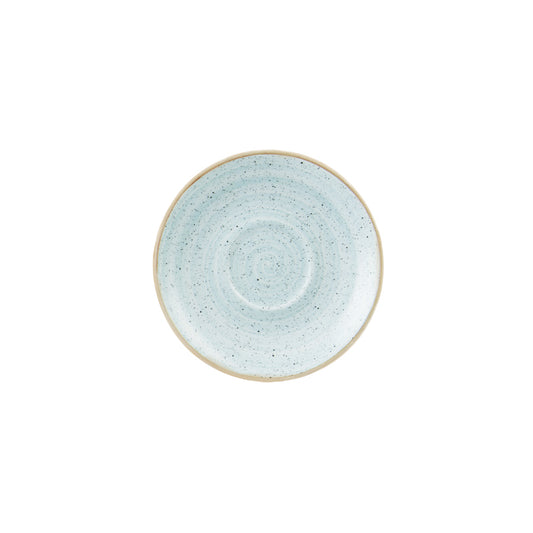 Churchill Stonecast Vitrified Porcelain Duck Egg Blue Round Saucer 15.6cm Pack of 12