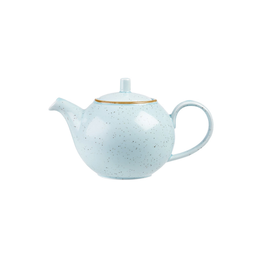 Churchill Stonecast Vitrified Porcelain Duck Egg Blue Beverage Pot 42.6cl 15oz Pack of 4