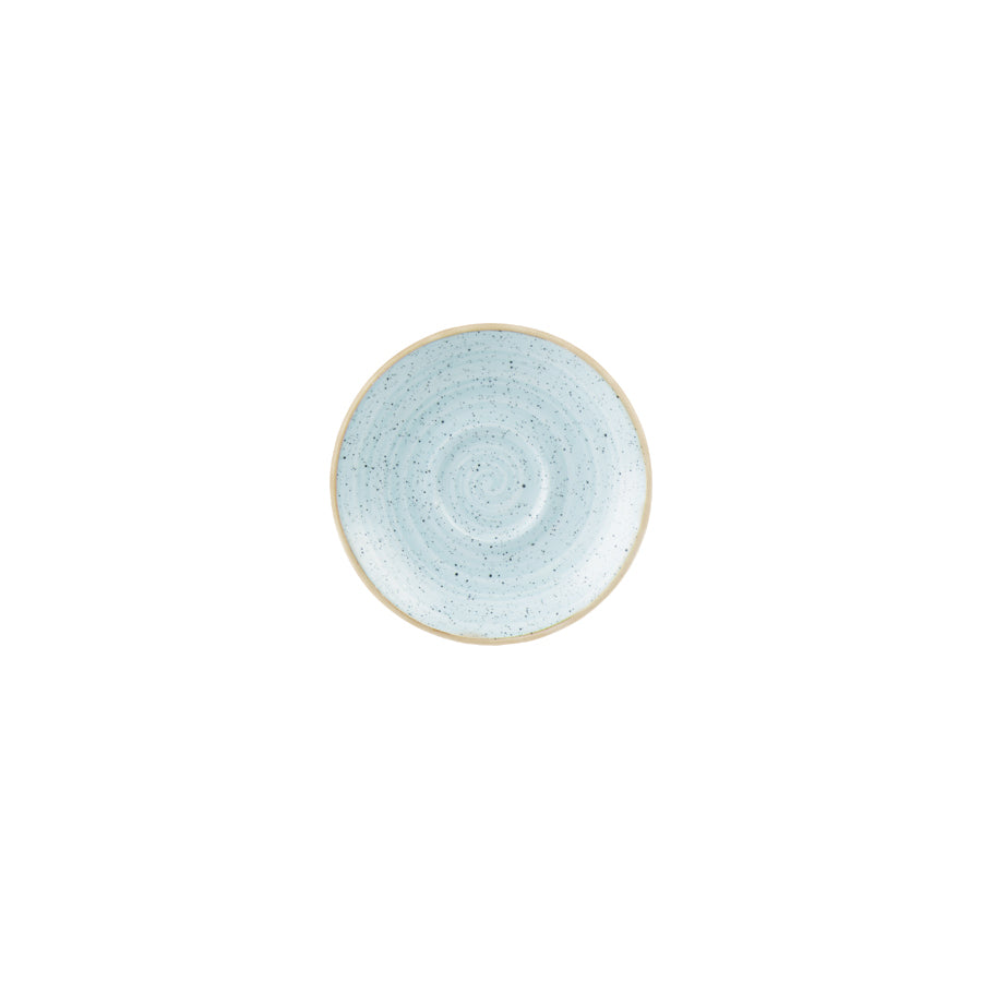 Churchill Stonecast Vitrified Porcelain Duck Egg Blue Round Espresso Saucer 11.8cm Pack of 12