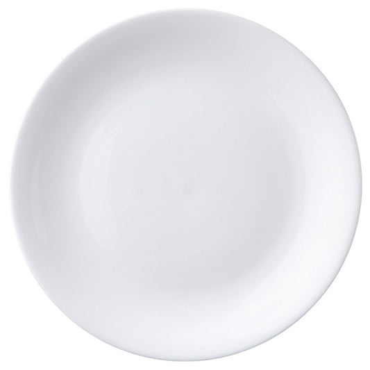 Superwhite Porcelain Round Coupe Plate 18cm Pack of 6