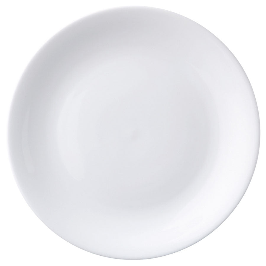 Superwhite Porcelain Round Coupe Plate 30cm Pack of 6