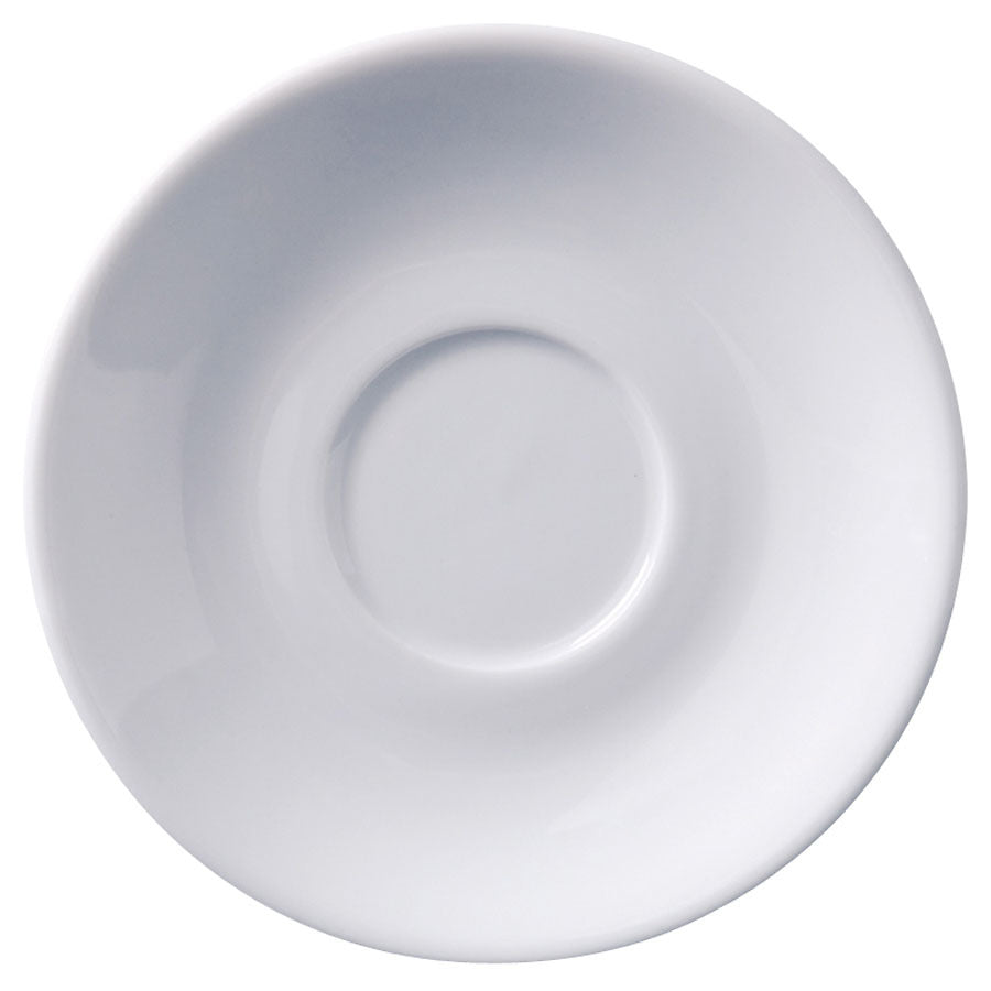 Superwhite Porcelain Round Saucer 12cm For Espresso Cup BH563 Pack of 12