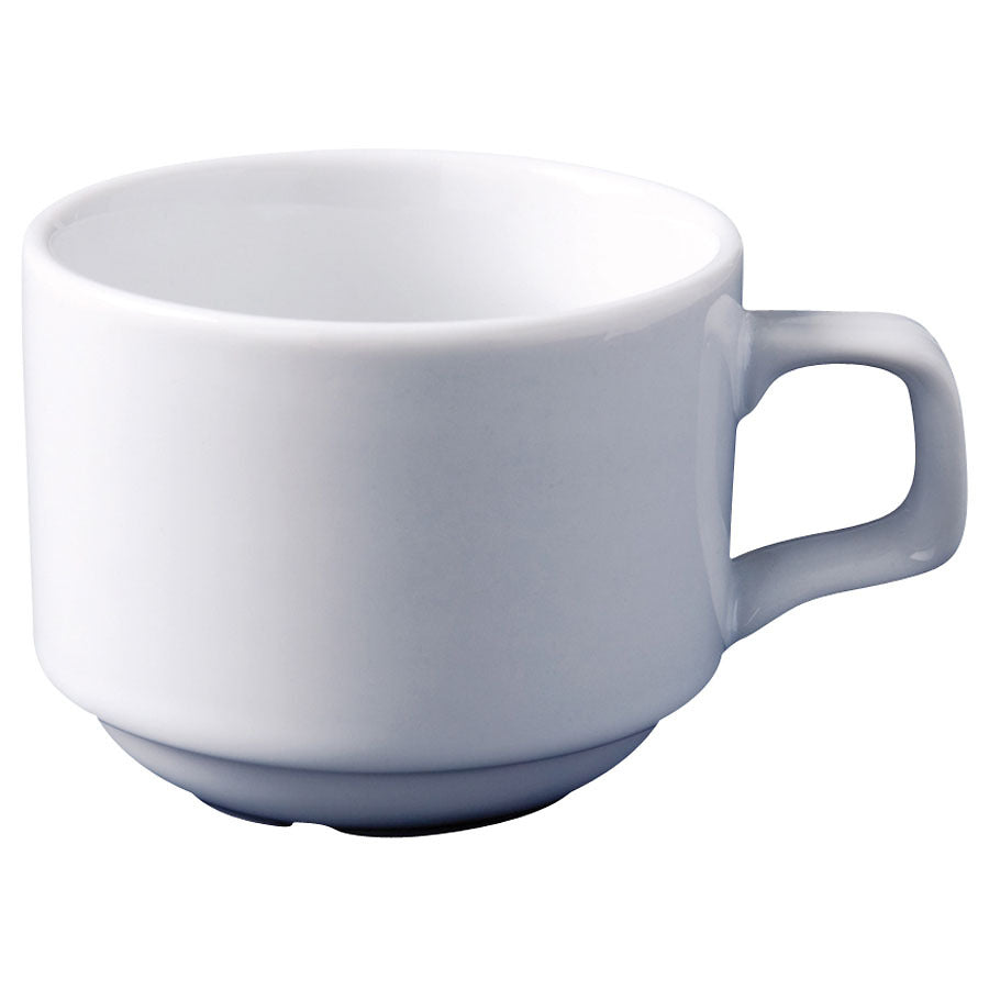 Superwhite Porcelain Stacking Teacup 20cl 7oz Pack of 12