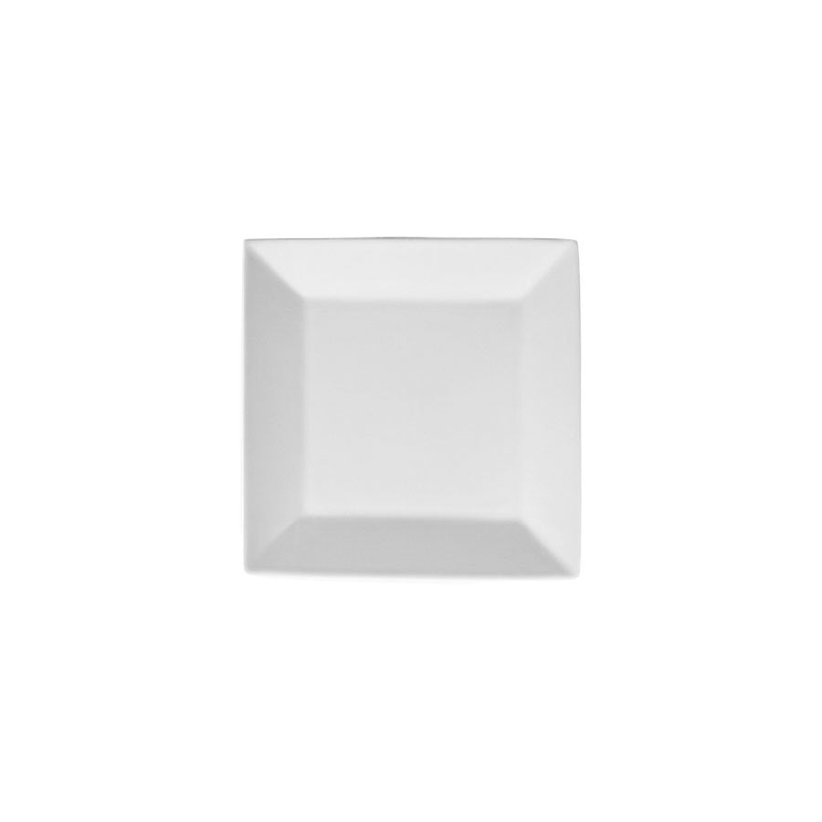 Superwhite Porcelain Square Plate 21cm Pack of 6