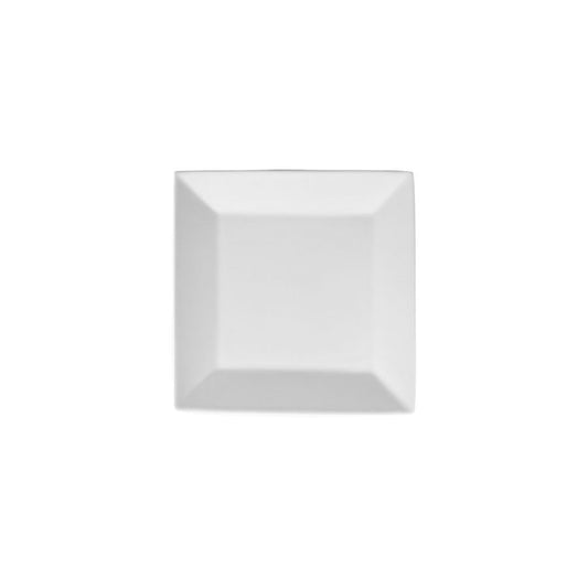 Superwhite Porcelain Square Plate 21cm Pack of 6