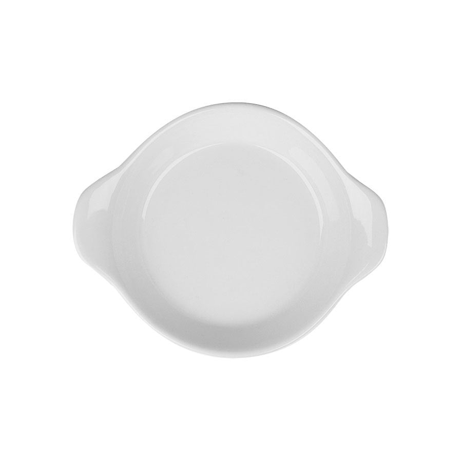 Superwhite Porcelain Round Eared Dish 18cm Pack of 6