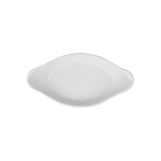 Superwhite Porcelain Oval Eared Dish 25cm Pack of 6