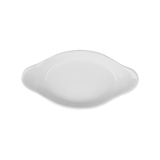 Superwhite Porcelain Oval Eared Dish 28cm Pack of 6