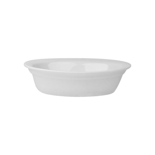 Superwhite Porcelain Lipped Oval Pie Dish 17.5cm  Pack of 6