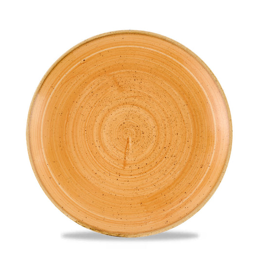 Churchill Stonecast Vitrified Porcelain Tangerine Round Coupe Plate 21.7cm Pack of 12