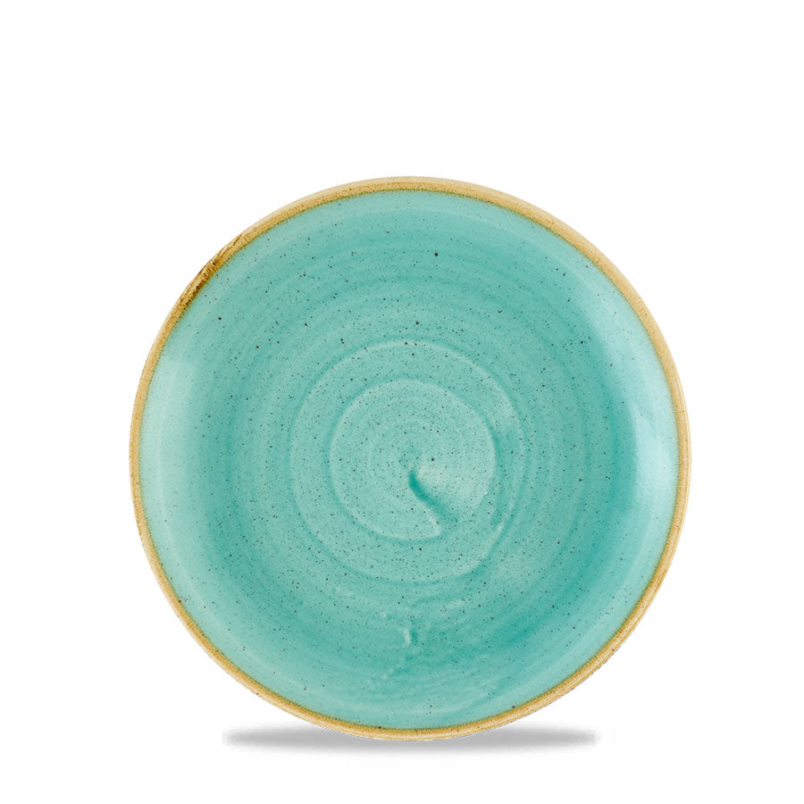 Churchill Stonecast Vitrified Porcelain Mint Round Coupe Plate 16.5cm Pack of 12