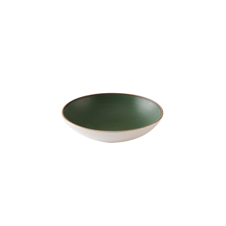 Churchill Stonecast Vitrified Porcelain Sorrel Green Round Coupe Bowl 24.8cm Pack of 12