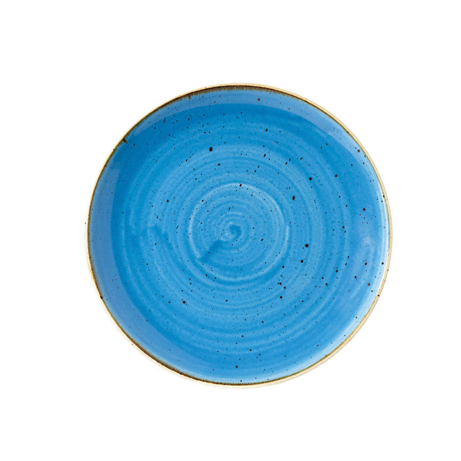 Churchill Stonecast Vitrified Porcelain Cornflower Blue Small Coupe Bowl 18.2cm 42.6cl 15oz Pack of 12