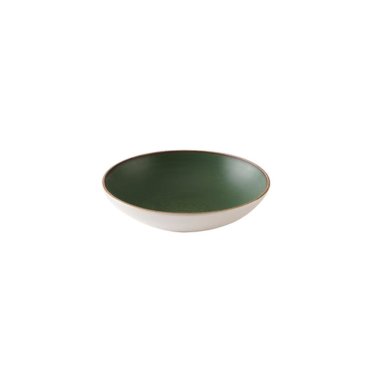 Churchill Stonecast Vitrified Porcelain Sorrel Green Round Coupe Bowl 18.2cm Pack of 12