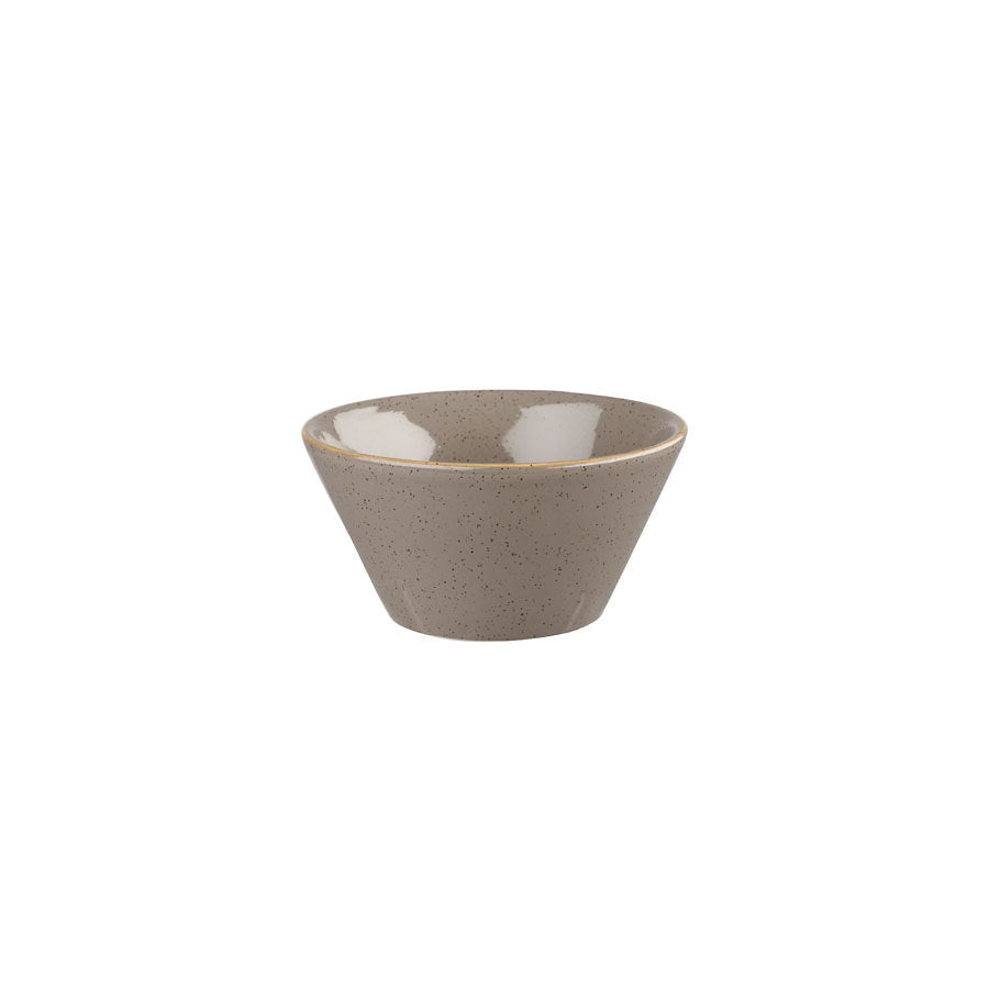 Churchill Stonecast Vitrified Porcelain Peppercorn Grey Zest Snack Bowl 12.1x6.5cm 12oz Pack of 12