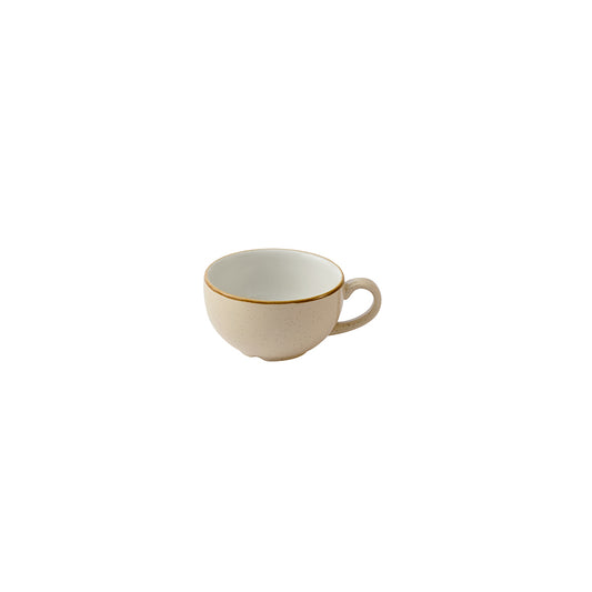 Churchill Stonecast Vitrified Porcelain Nutmeg Cream Cafe Cappuccino Cup 8oz Pack of 12