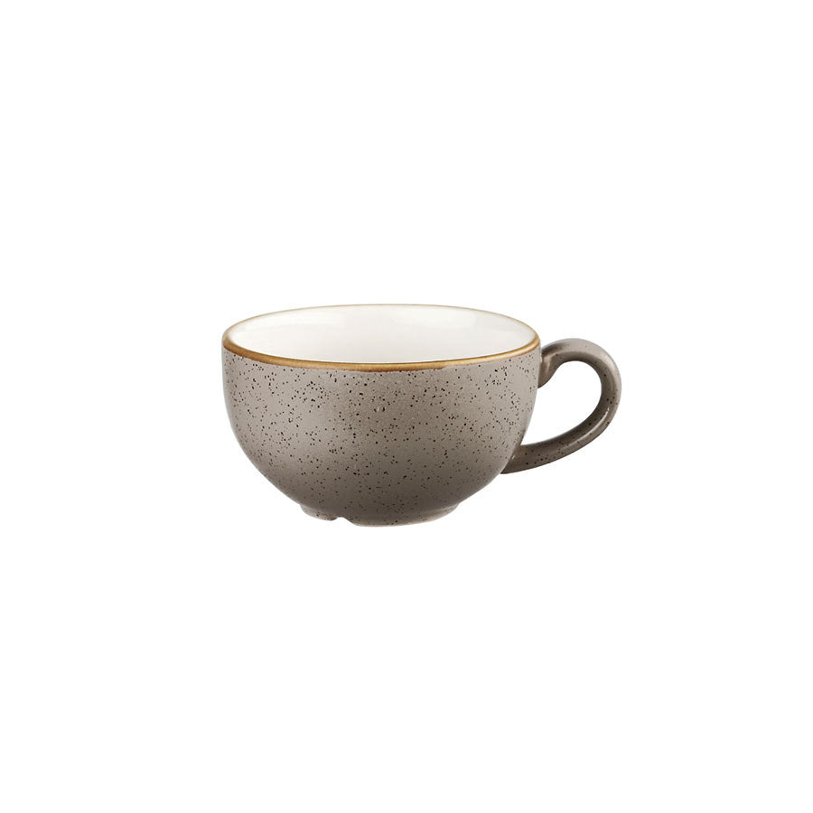 Churchill Stonecast Vitrified Porcelain Peppercorn Grey Cappuccino Cup 22.7cl 7oz Pack of 12