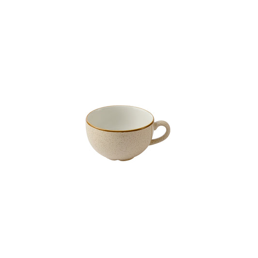 Churchill Stonecast Vitrified Porcelain Nutmeg Cream Cafe Cappuccino Cup 12oz Pack of 12