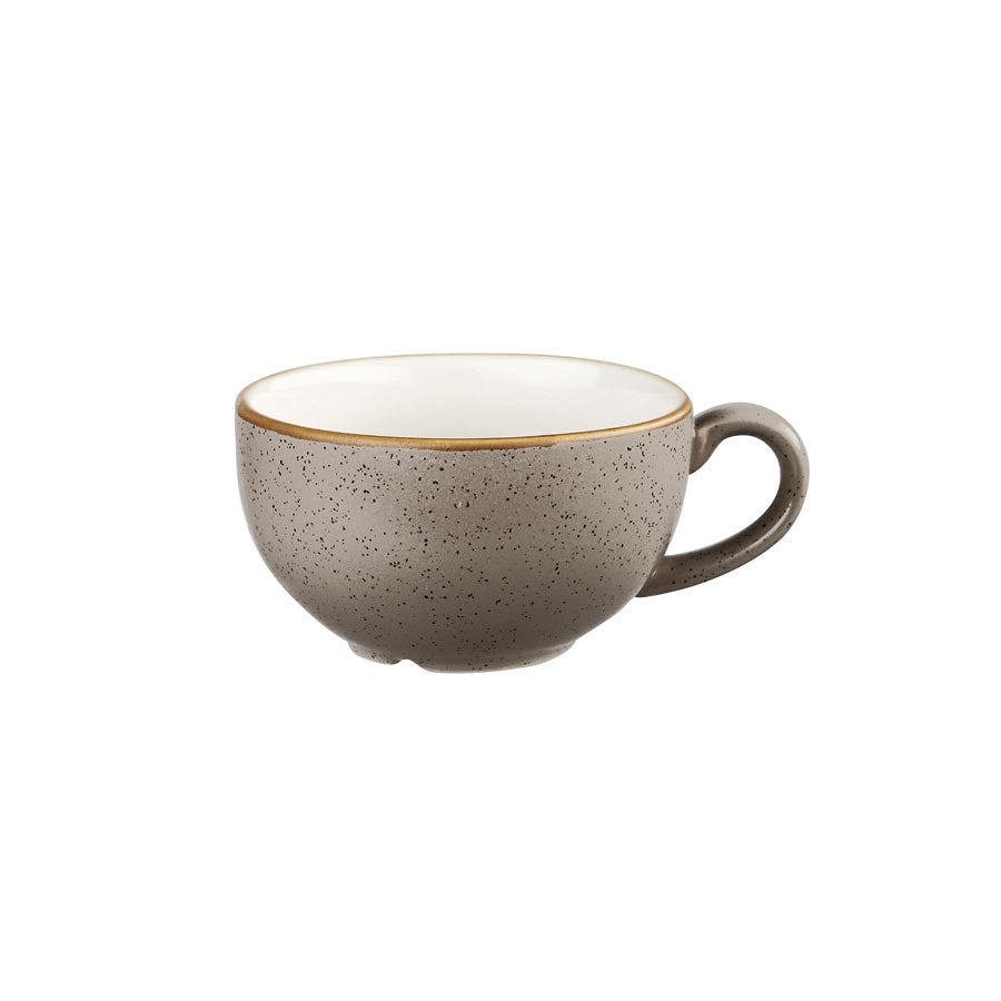 Churchill Stonecast Vitrified Porcelain Peppercorn Grey Cappuccino Cup 34cl 12oz Pack of 12