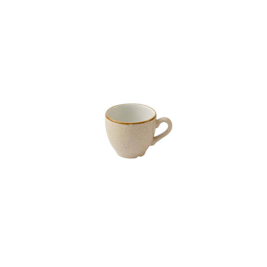 Churchill Stonecast Vitrified Porcelain Nutmeg Cream Cafe Espresso Cup 3.5oz Pack of 12