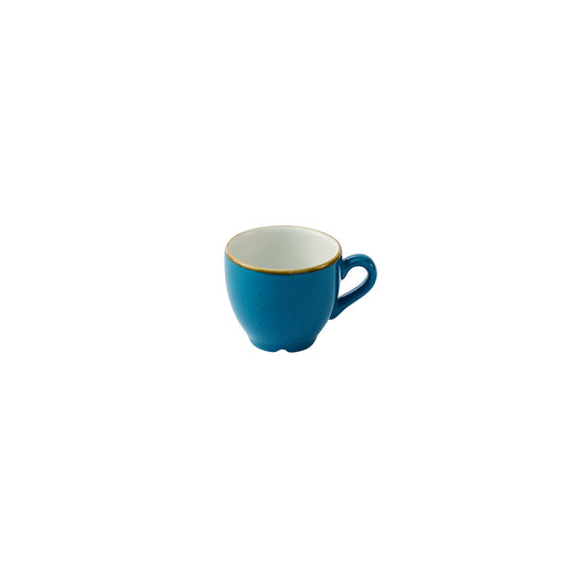 Churchill Stonecast Vitrified Porcelain Java Blue Cafe Espresso Cup 3.5oz Pack of 12