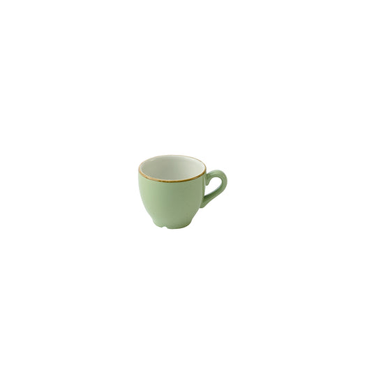 Churchill Stonecast Vitrified Porcelain Sage Green Cafe Espresso Cup 3.5oz Pack of 12