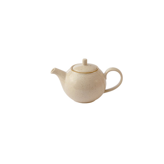 Churchill Stonecast Vitrified Porcelain Nutmeg Cream Beverage Pot 15oz Pack of 4