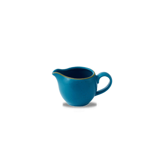 Churchill Stonecast Vitrified Porcelain Java Blue Profile Jug 4oz Pack of 4