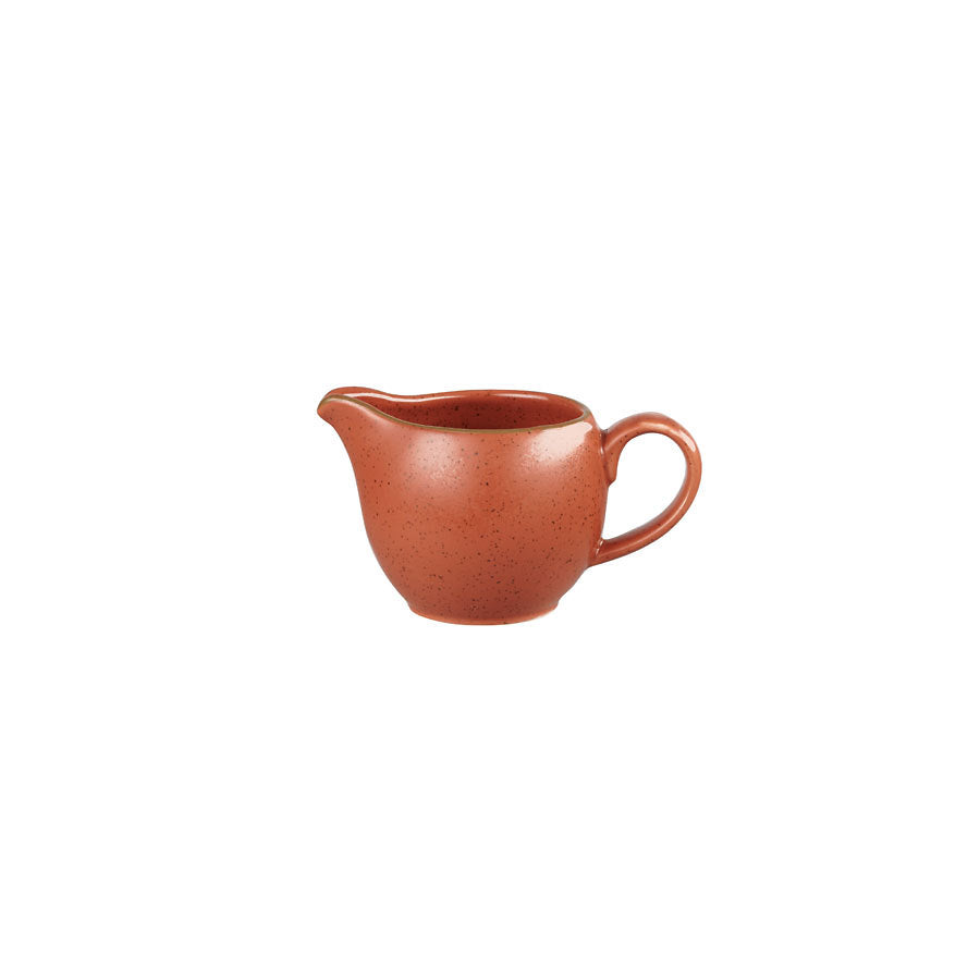 Churchill Stonecast Vitrified Porcelain Spiced Orange Jug 11.4cl 4oz Pack of 4