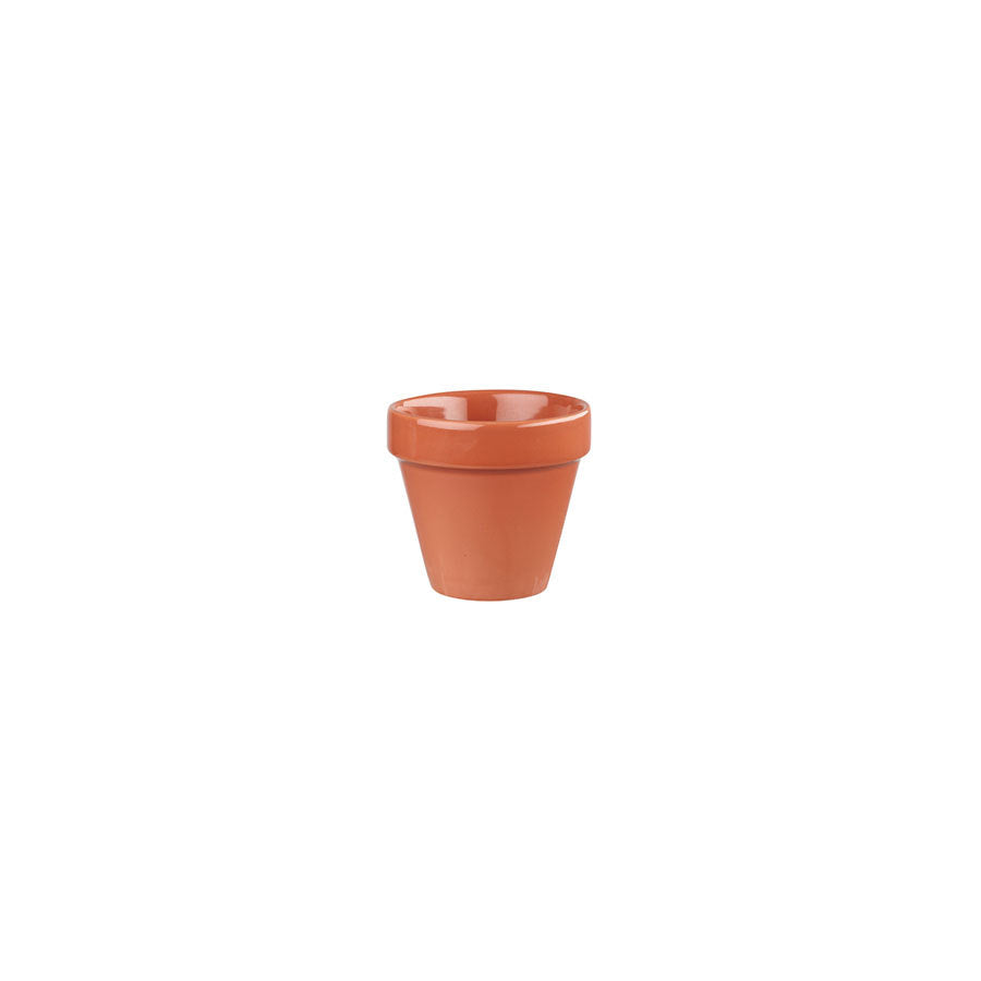 Churchill Bit On The Side Vitrified Porcelain Round Paprika Plant Pot 2oz Pack of 12