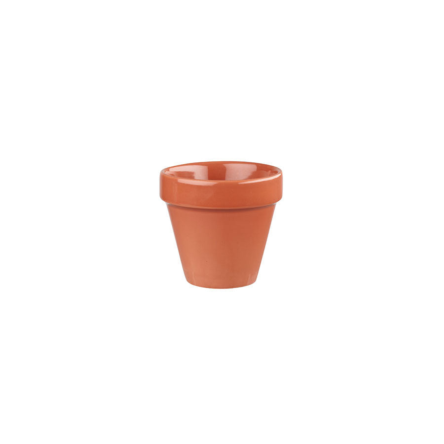 Churchill Bit On The Side Vitrified Porcelain Round Paprika Plant Pot 4oz Pack of 12