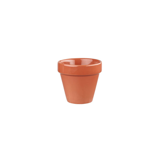 Churchill Bit On The Side Vitrified Porcelain Round Paprika Plant Pot 4oz Pack of 12