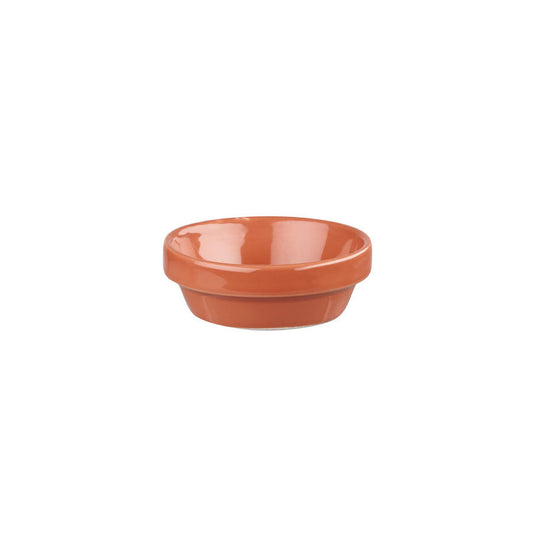 Churchill Bit On The Side Vitrified Porcelain Round Paprika Dip Dish 5oz Pack of 12