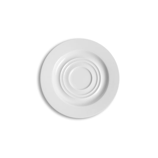 Crème Monet Vitrified Porcelain White Round Saucer 15cm Pack of 12