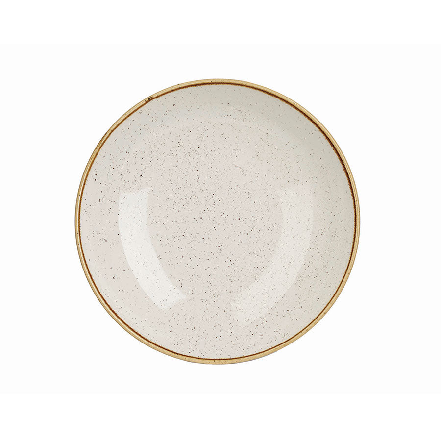 Churchill Stonecast Vitrified Porcelain Barley White Round Coupe Bowl 31x4.4cm 240cl 84.5oz Pack of 6