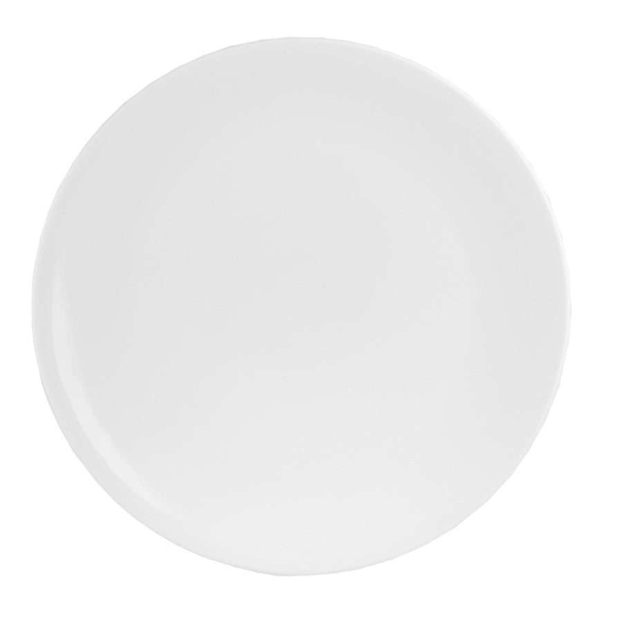 Churchill Art De Cuisine Porcelain White Round Coupe Plate 27cm Pack of 6