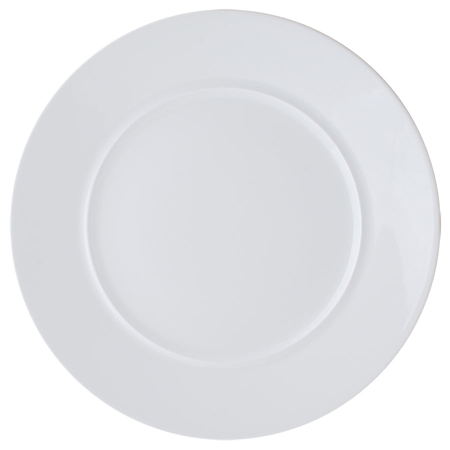 Astera Style Vitrified Porcelain White Round Plate 31cm Pack of 4