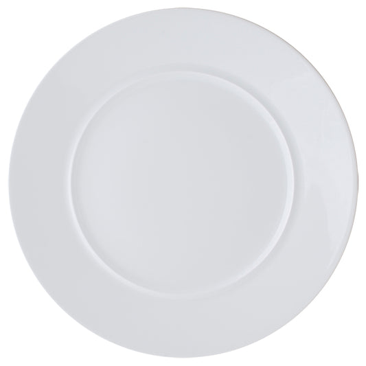 Astera Style Vitrified Porcelain White Round Plate 31cm Pack of 4